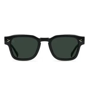 Rece Polarized Sunglasses (Crystal Black   Green)