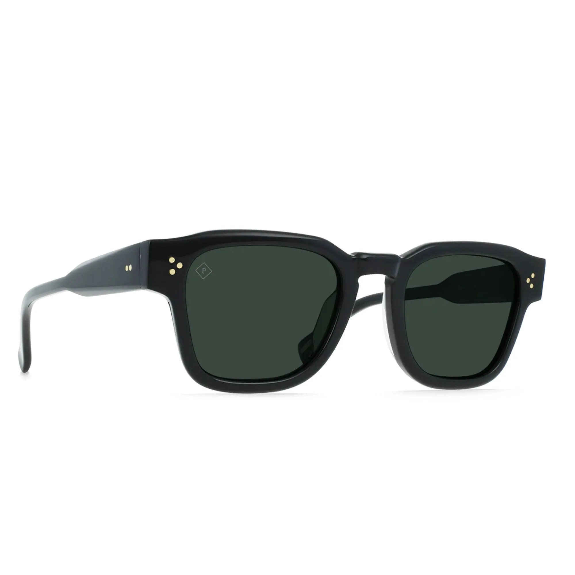 Rece Polarized Sunglasses (Crystal Black   Green)