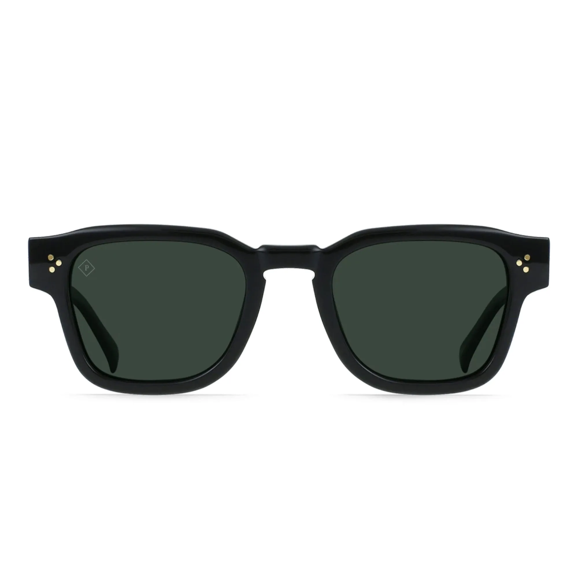 Rece Polarized Sunglasses (Crystal Black   Green)