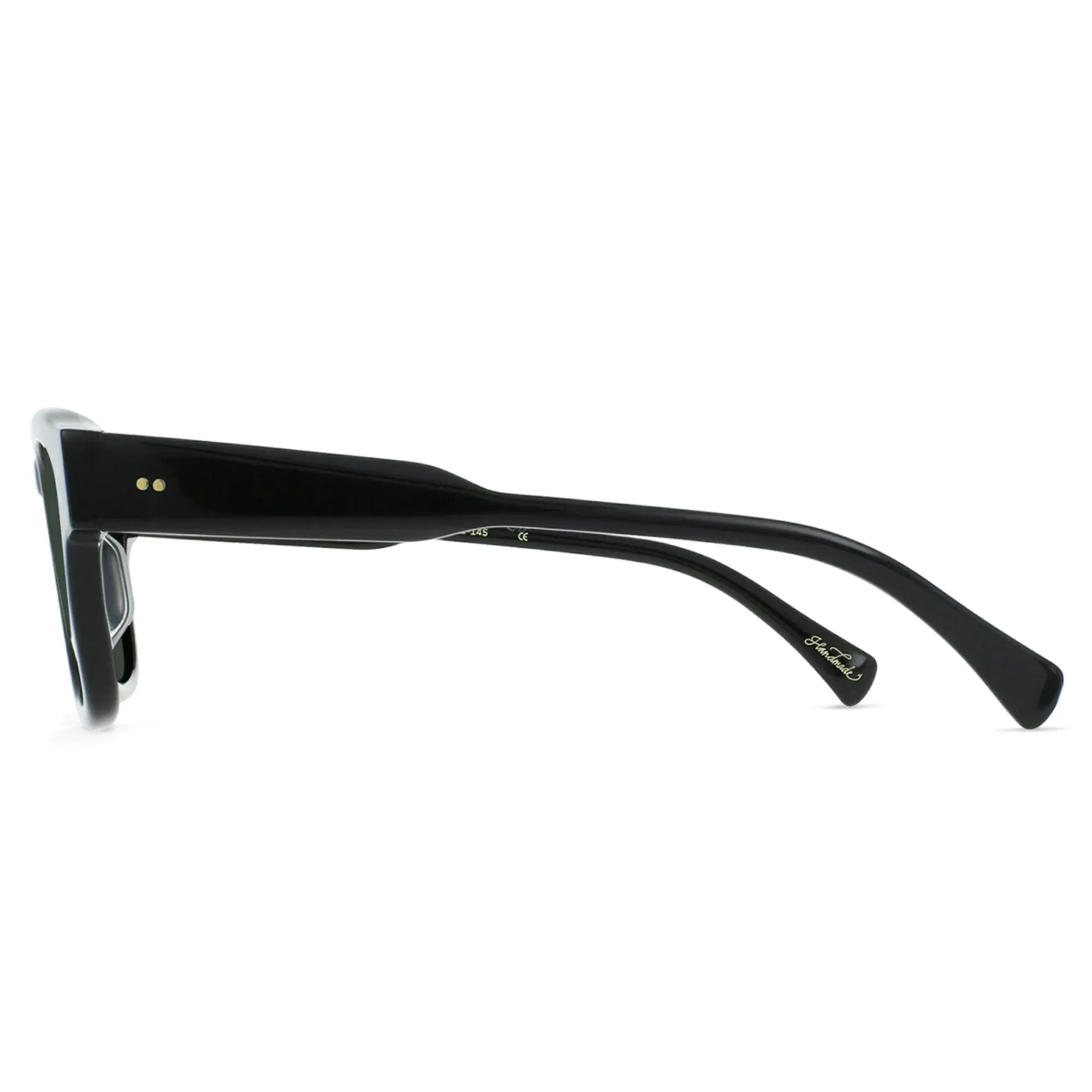 Rece Polarized Sunglasses (Crystal Black   Green)