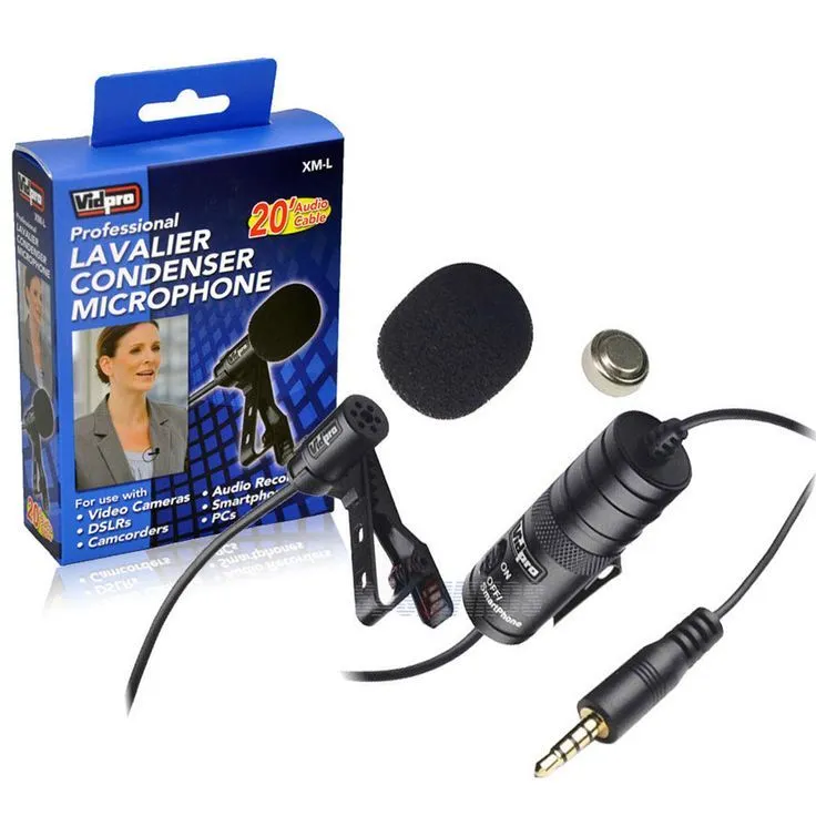 Sony ICD-PX470 Stereo Digital Voice Recorder with Vidpro Professional Lavalier Condenser Microphone
