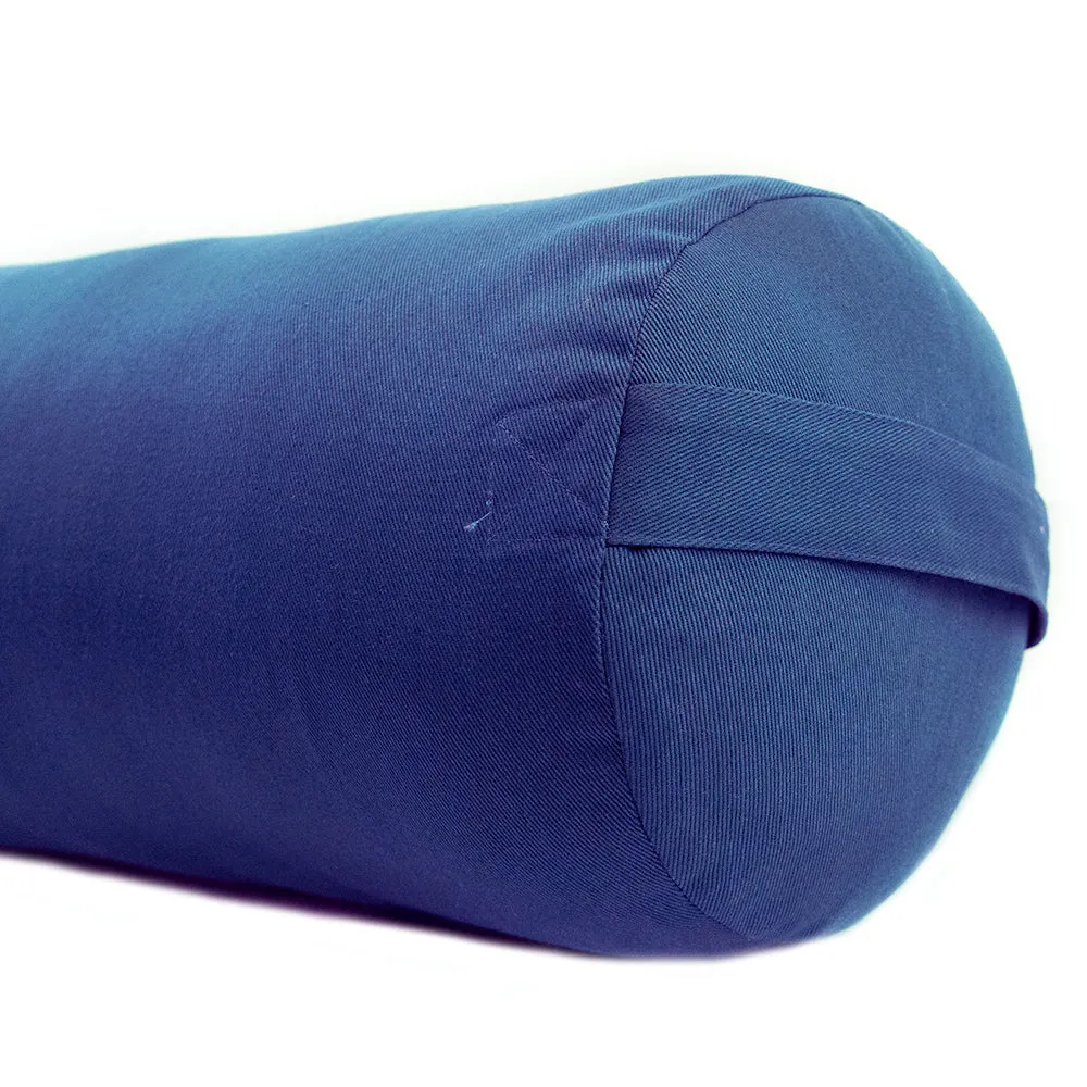 Supportive Round Cotton Yoga Bolster