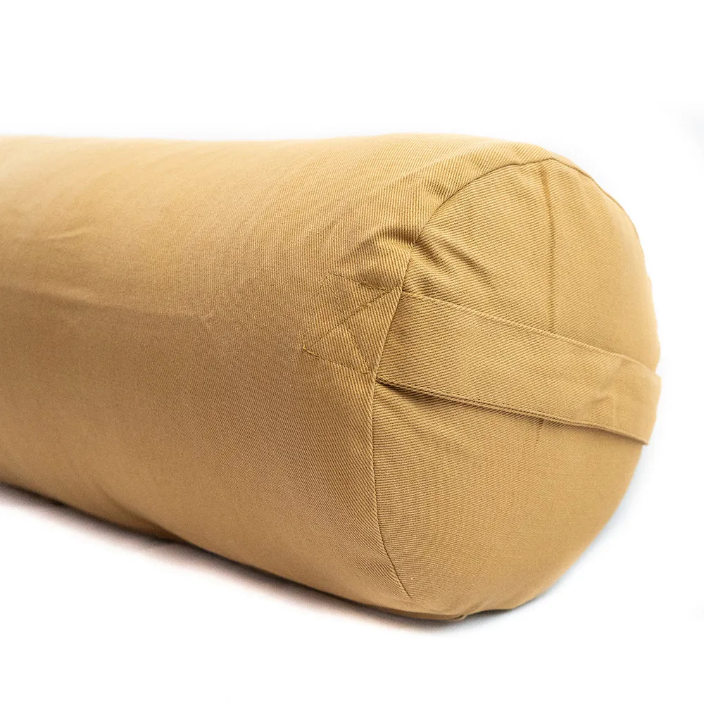 Supportive Round Cotton Yoga Bolster