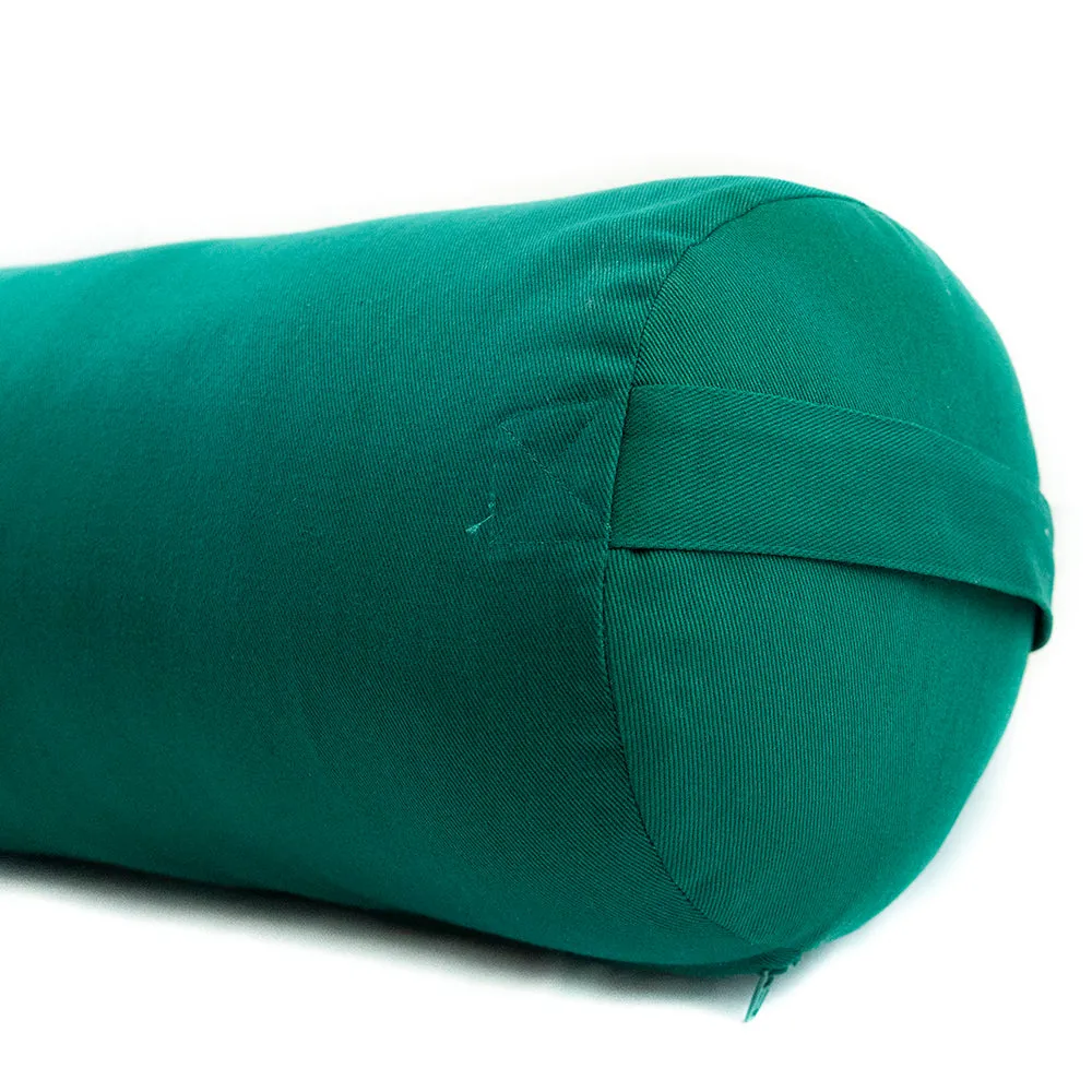 Supportive Round Cotton Yoga Bolster