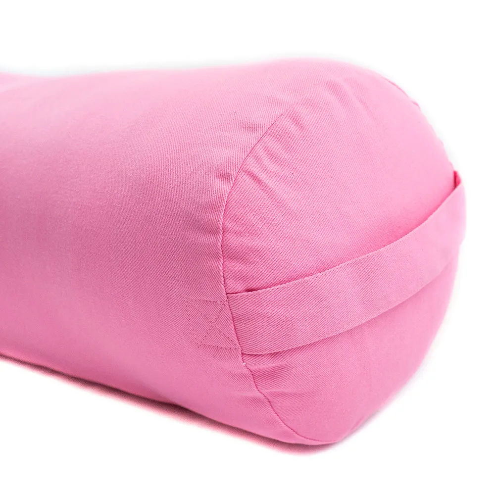 Supportive Round Cotton Yoga Bolster