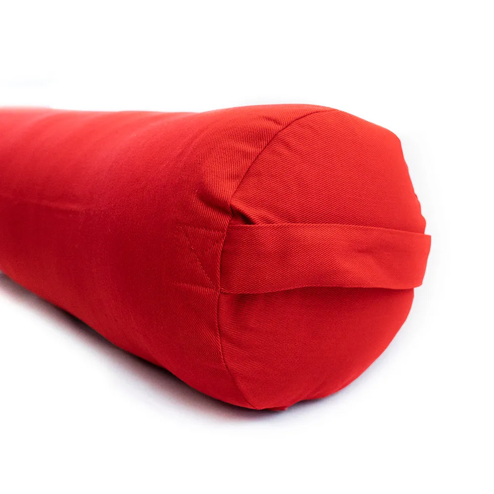 Supportive Round Cotton Yoga Bolster