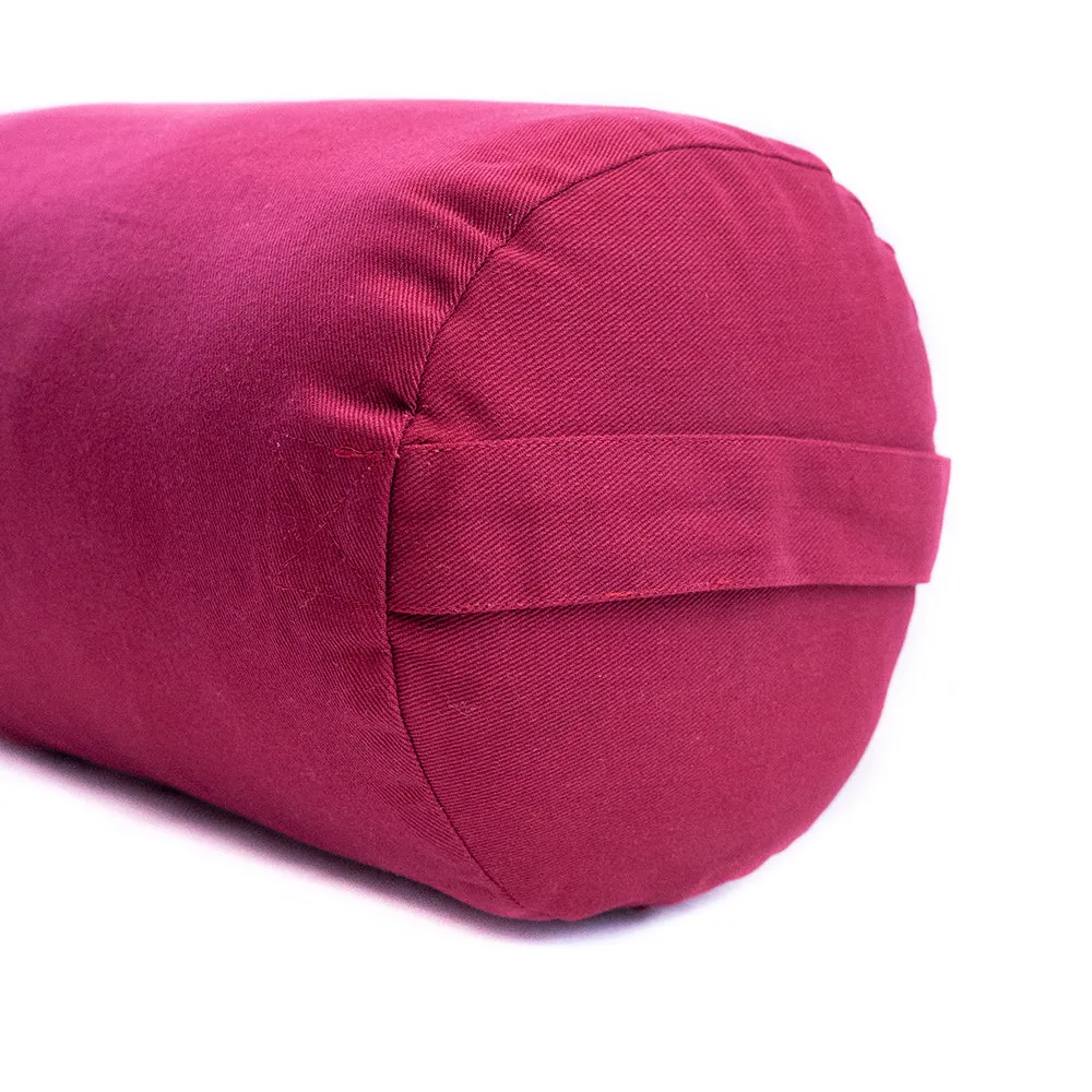 Supportive Round Cotton Yoga Bolster