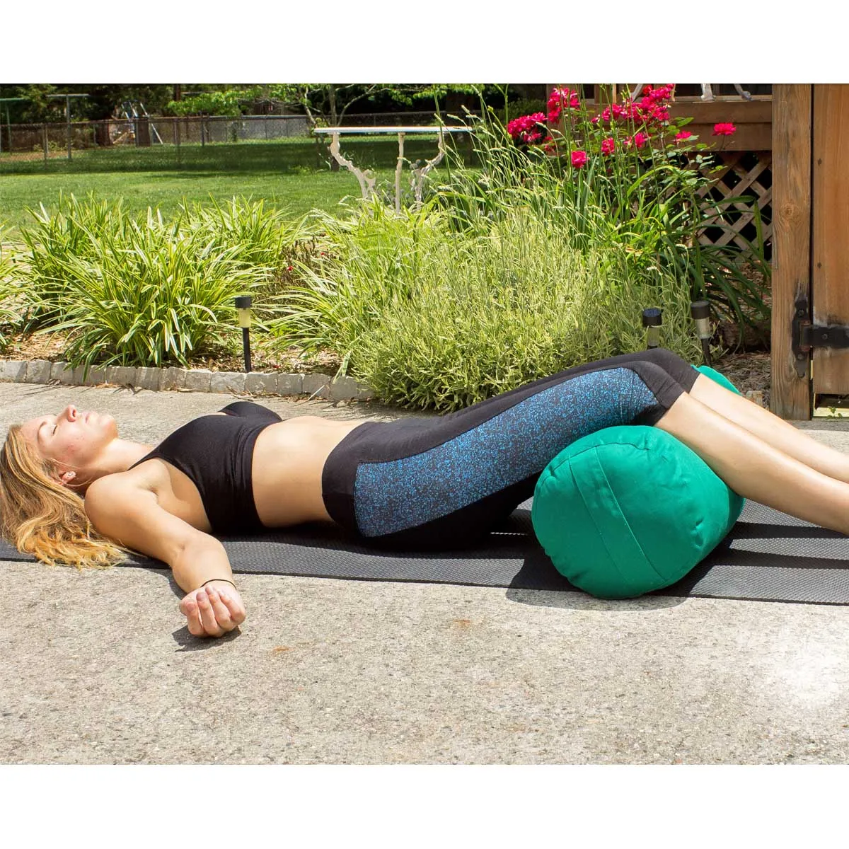 Supportive Round Cotton Yoga Bolster