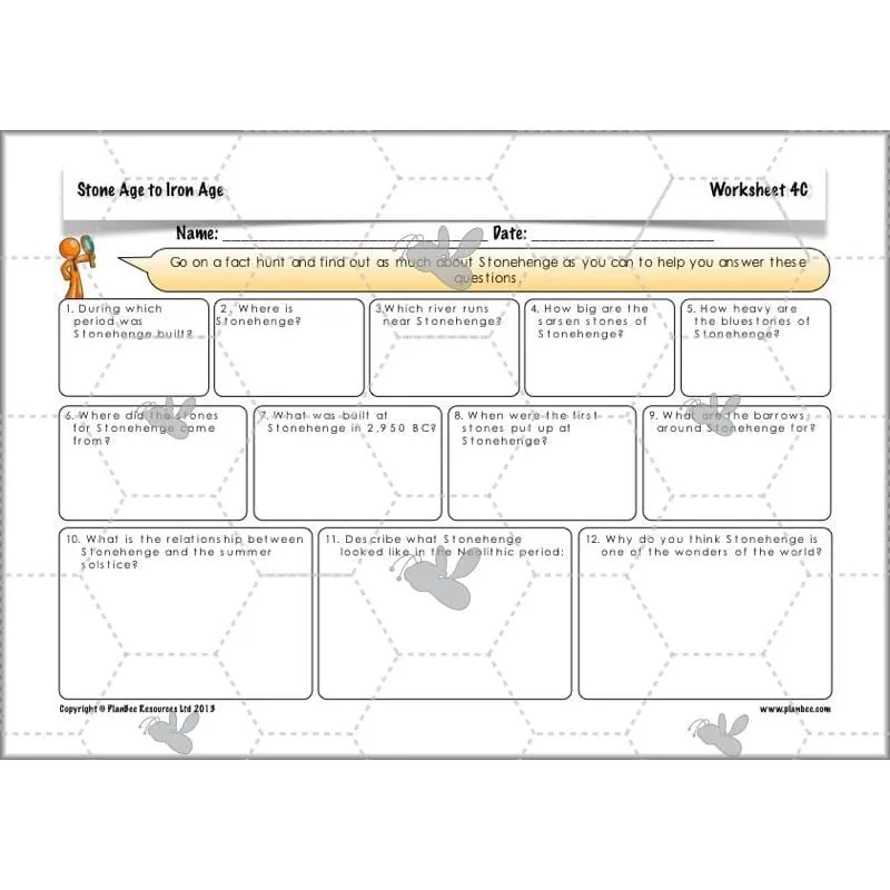 The Prehistoric World Topic (Stone Age to Iron Age)