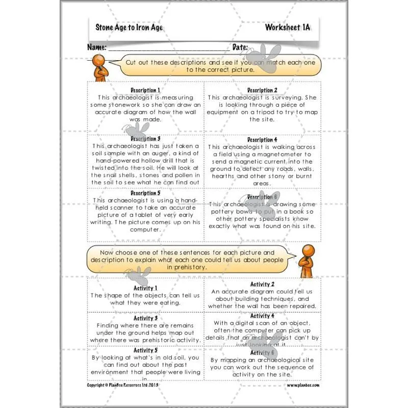 The Prehistoric World Topic (Stone Age to Iron Age)