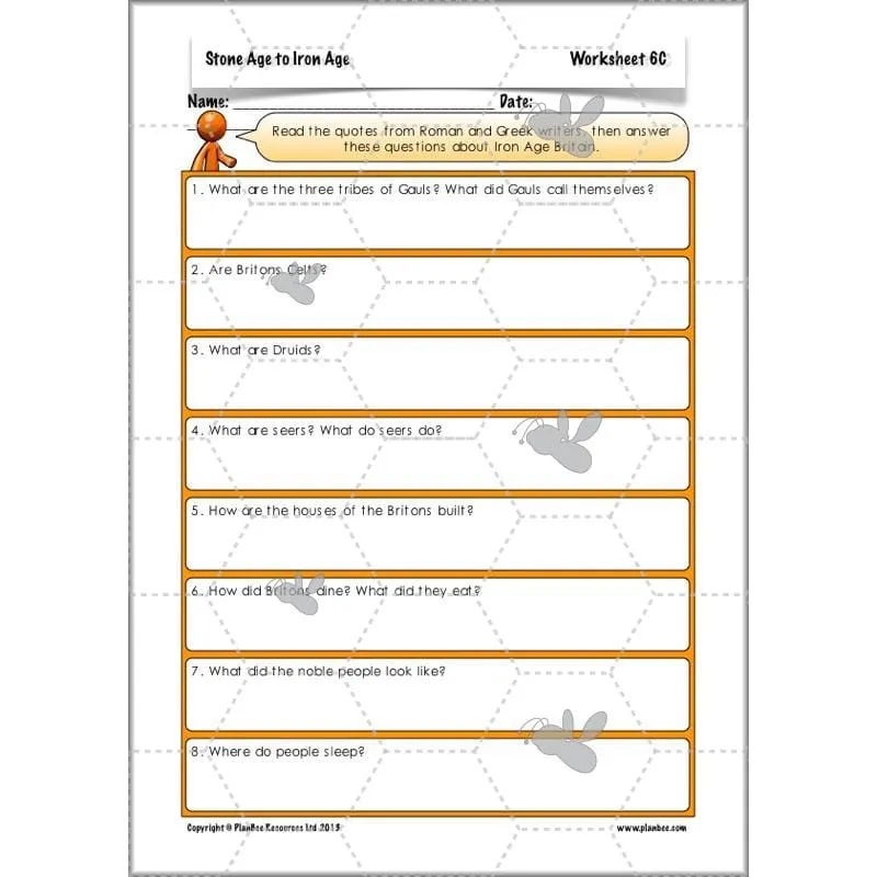 The Prehistoric World Topic (Stone Age to Iron Age)