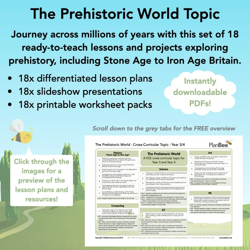 The Prehistoric World Topic (Stone Age to Iron Age)