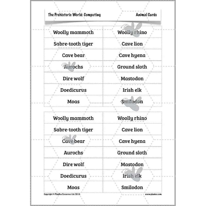 The Prehistoric World Topic (Stone Age to Iron Age)