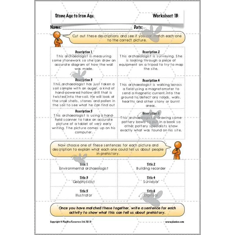The Prehistoric World Topic (Stone Age to Iron Age)