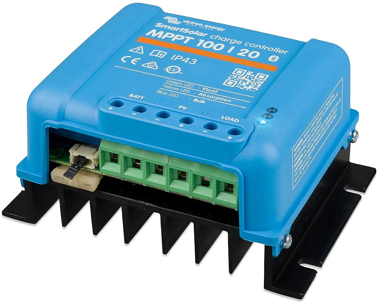 Victron Energy SmartSolar MPPT 100V 20 amp 12-24-Volt Solar Charge Controller (Bluetooth)