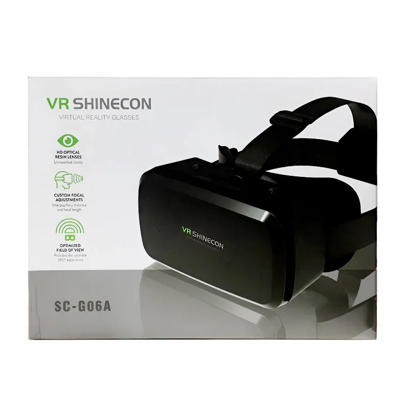 VR SHINECON SC-G06A Mobile Phone 3D Virtual Reality Glasses – Immersive VR Experience for Smartphones